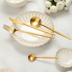 Set cubiertos con acabado de titanium mate super resistentes