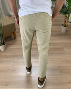 Pantalones de Corte Recto con Cintura Ajustable de Cordón para Hombres®