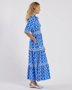 Vestido largo con mangas cortas y estampado de cadenas®