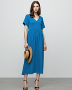 Vestido Largo de Algodón con Bolsillos