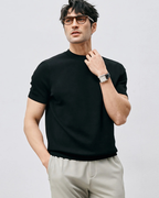 Polo de Manga Corta con tejido Elástico para Hombre