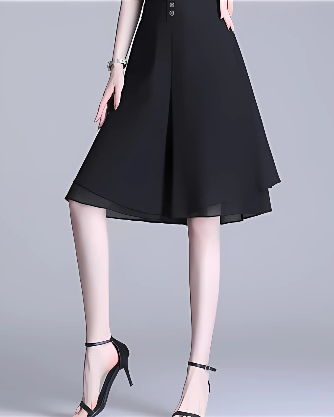 Falda Corta Estilo Culotte de Verano con Cintura Alta para Mujer