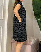 Vestido Corto Boho de corte Holgado