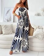 Mono con volantes sin tirantes