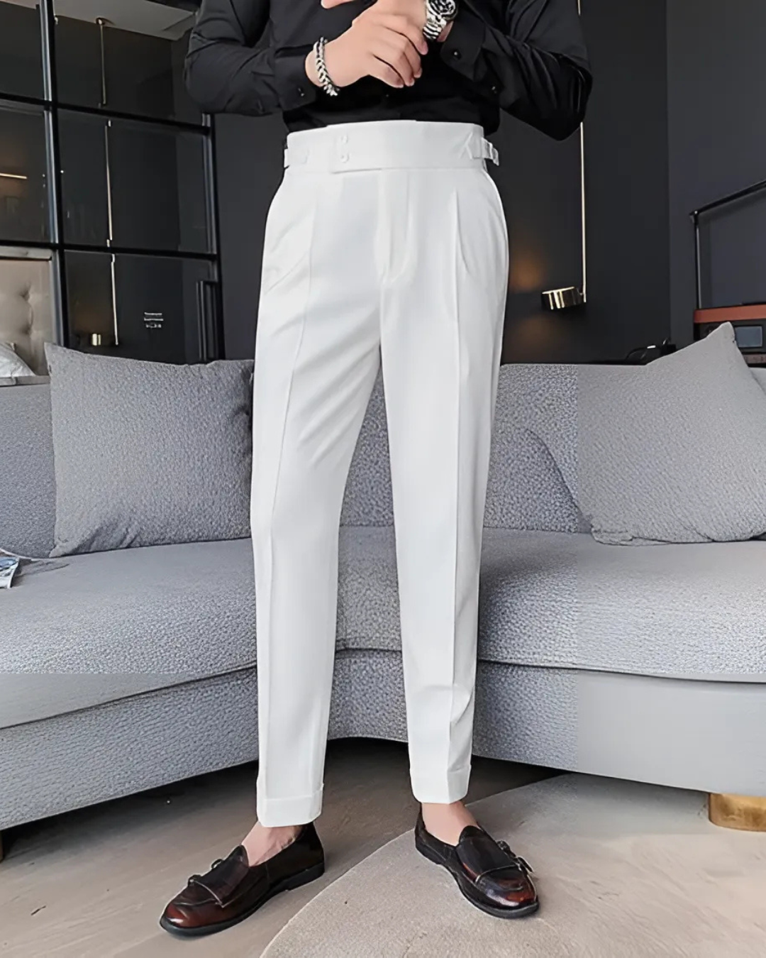 Pantalón Informal de Hombre en Colores Lisos®