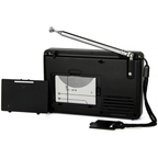 Radio Portátil AM/FM Recargable con Grabación, MP3 y Pantalla LCD