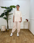 Conjunto de Camisa y Pantalón holgado para mujer