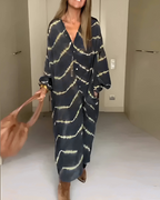 Vestido Holgado de Rayas