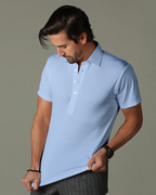 Polo Elástico de Cuello Semiabierto para Hombre (OFERTA 2X1)