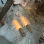 Lámpara de pared en madera