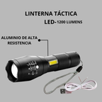 Linterna Táctica de Alta Potencia con Luz LED (OFERTA 2X1)