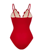 Traje de baño de Flores con falda acampanada