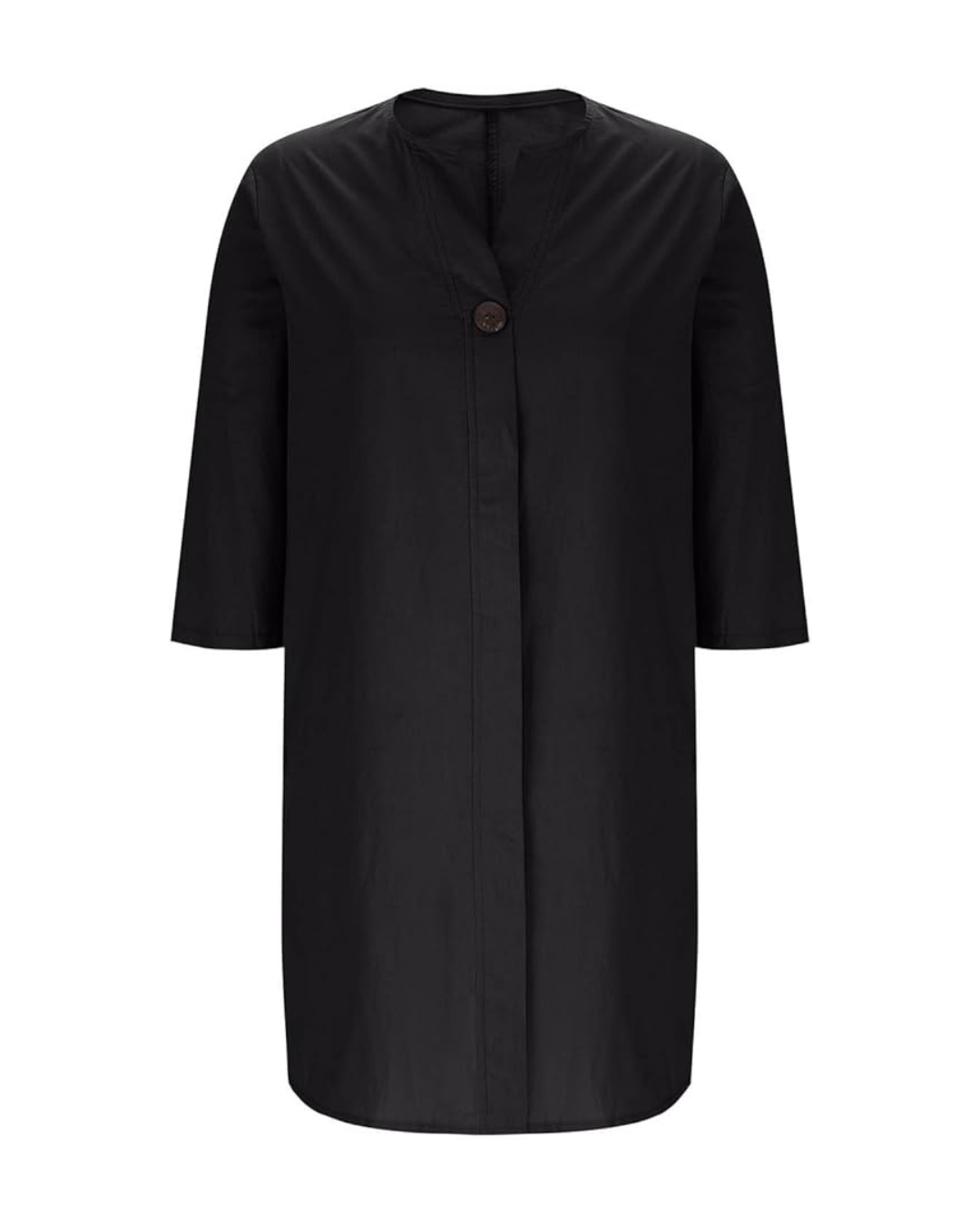 Vestido informal de lino transpirable con escote en V®