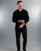 Polo de punto de manga larga