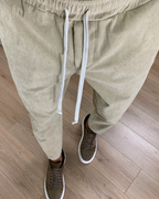 Pantalones de Corte Recto con Cintura Ajustable de Cordón para Hombres®