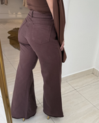Pantalón de Pierna Ancha y Silueta Fluida para Mujer