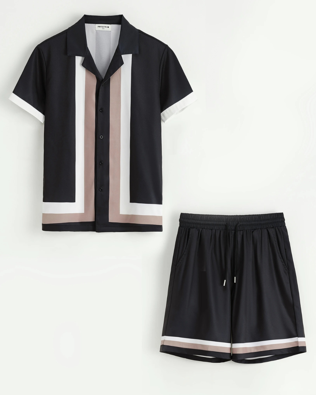 Conjunto de camisa y short para hombre