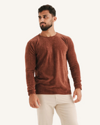 Jersey de Manga Larga en Tejido Acanalado