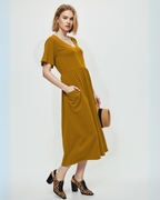 Vestido Largo de Algodón con Bolsillos