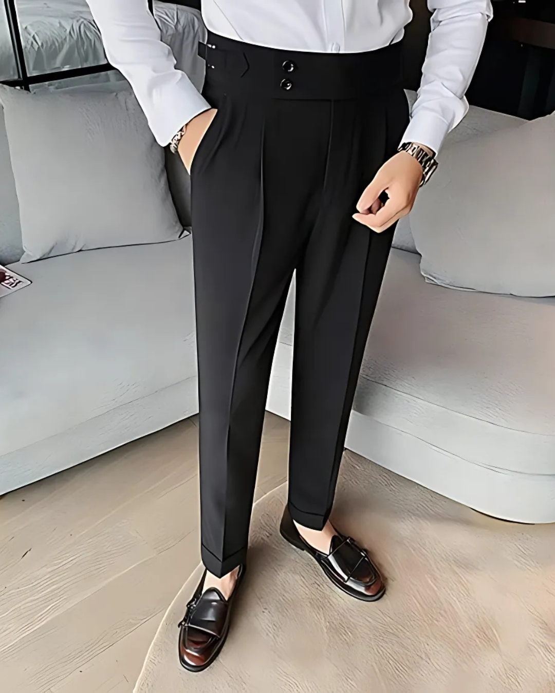 Pantalón Informal de Hombre en Colores Lisos®