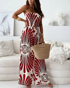 Mono con volantes sin tirantes