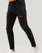 Pantalones vaqueros ajustados elásticos para hombre