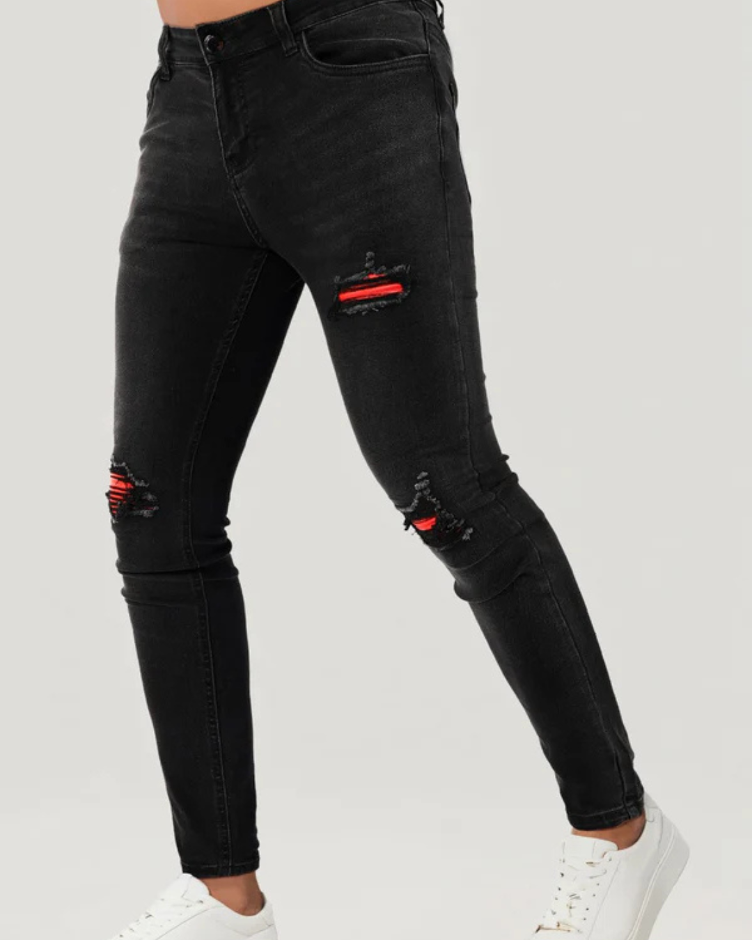 Pantalones vaqueros ajustados elásticos para hombre