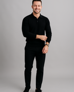 Polo de punto de manga larga