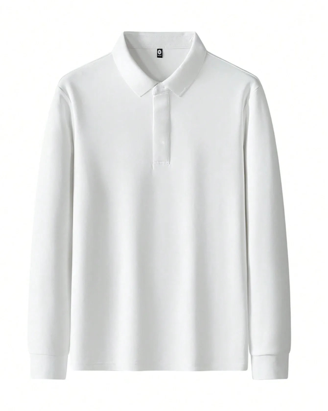 Polo de manga larga informal para hombre