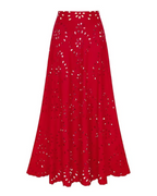 Traje de baño de Flores con falda acampanada