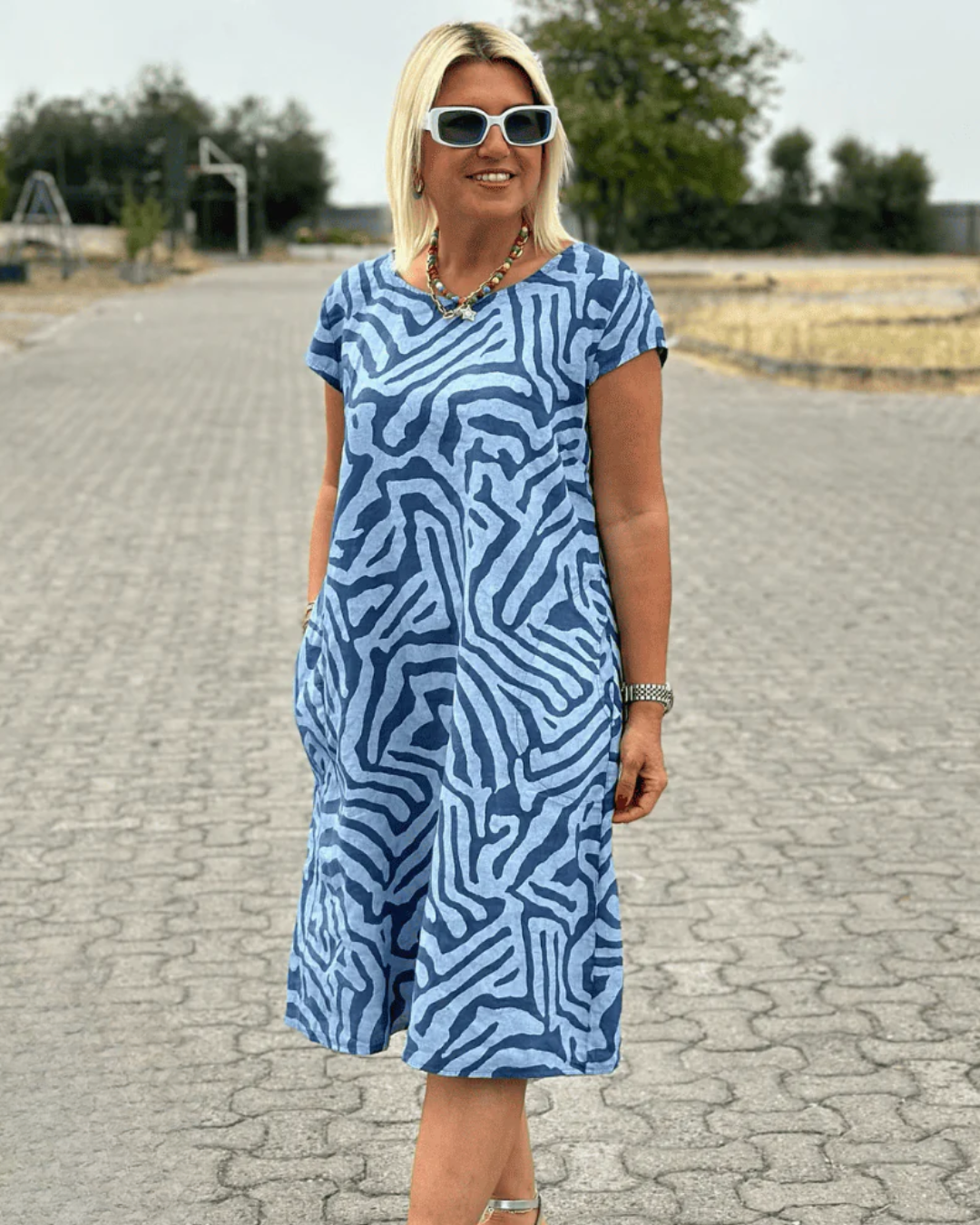 Vestido corto boho suelto y ajustado®