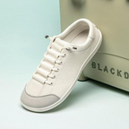 Zapatos casuales de lona con puntera ancha para hombre y mujer