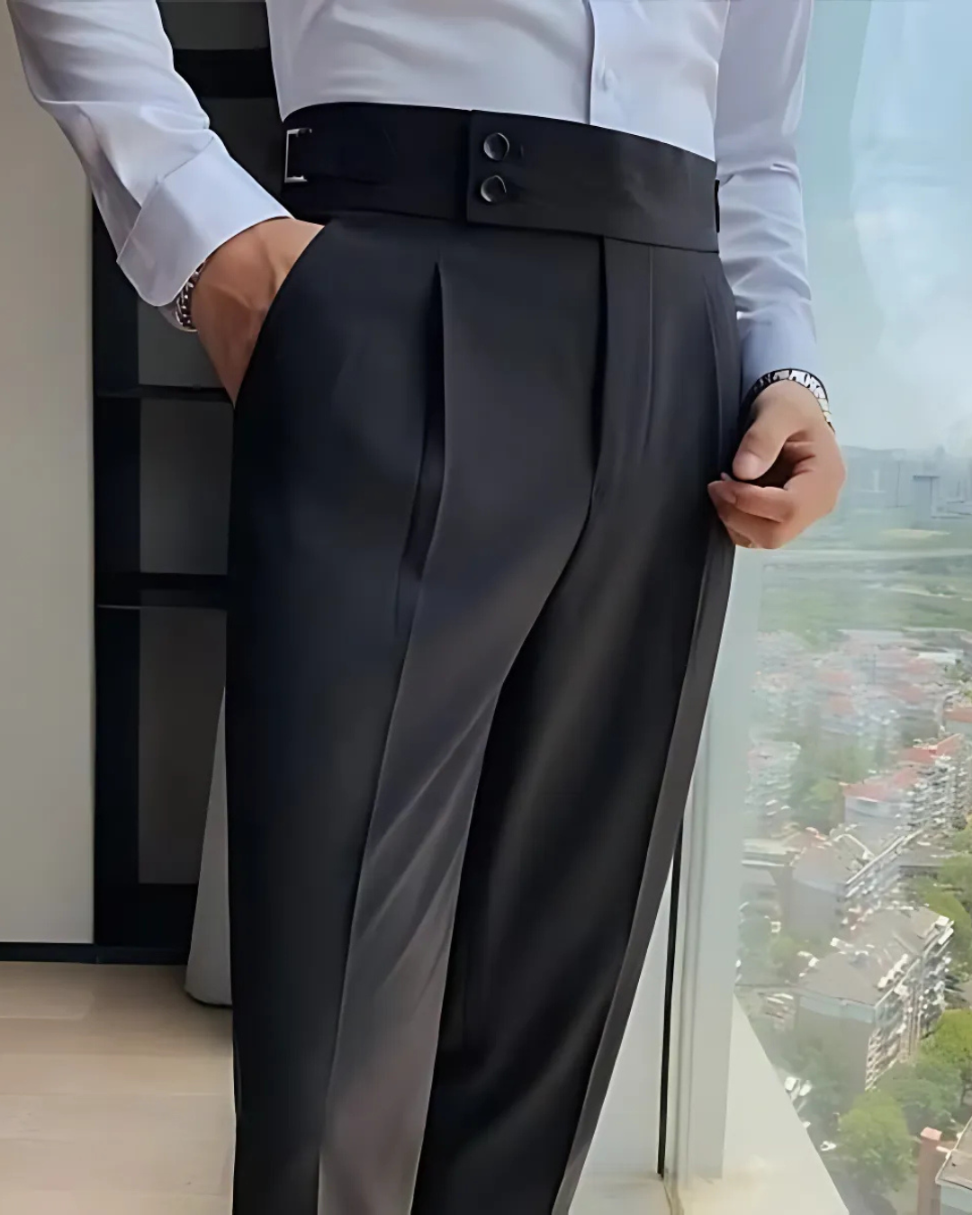 Pantalón Informal de Hombre en Colores Lisos®