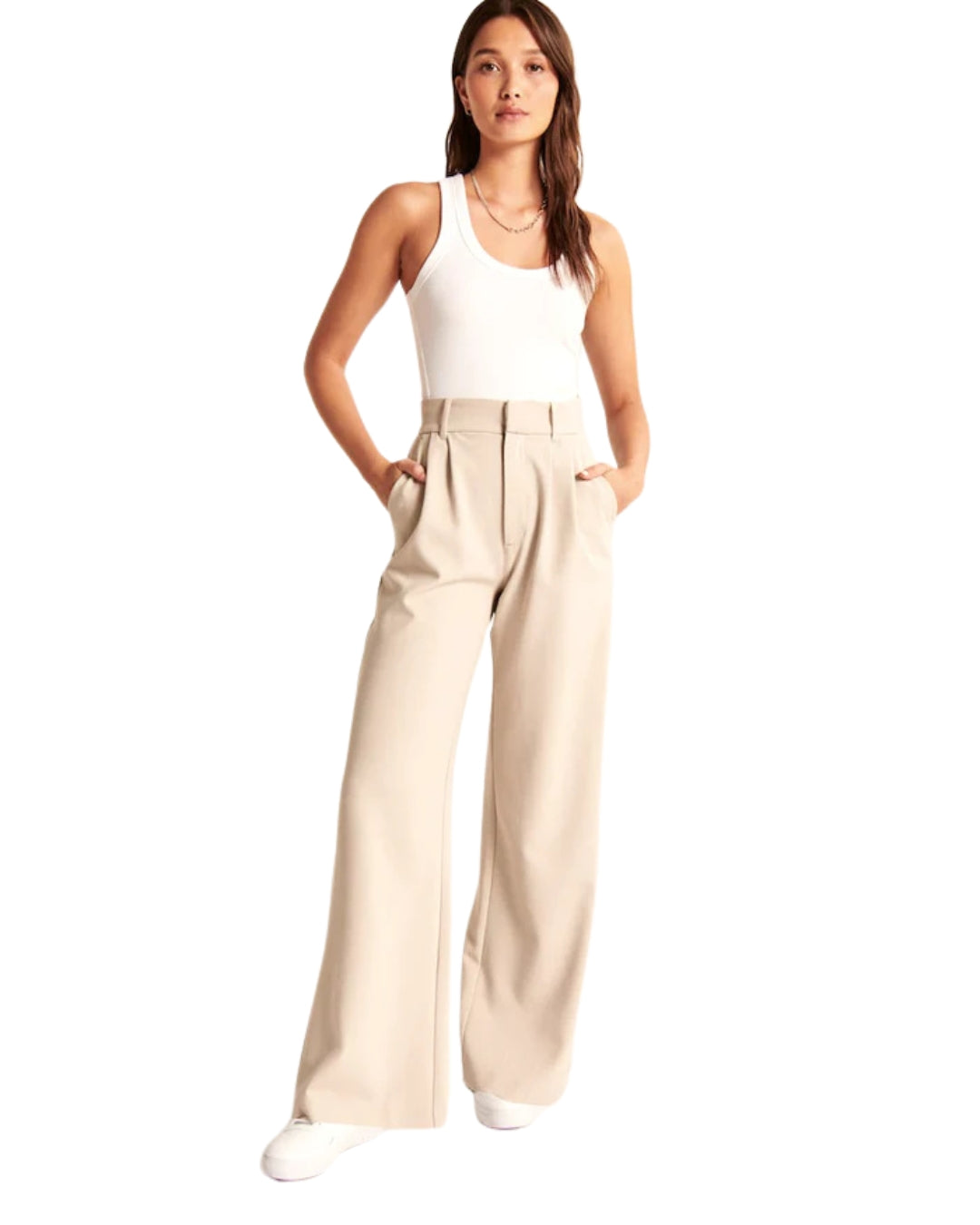 Pantalones Clásicos de Pierna Ancha para Mujer®