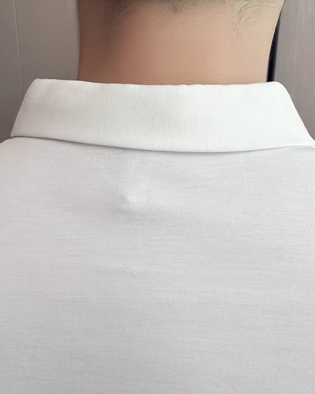 Polo para hombre con alta elasticida suave y resistente a las arrugas en color liso