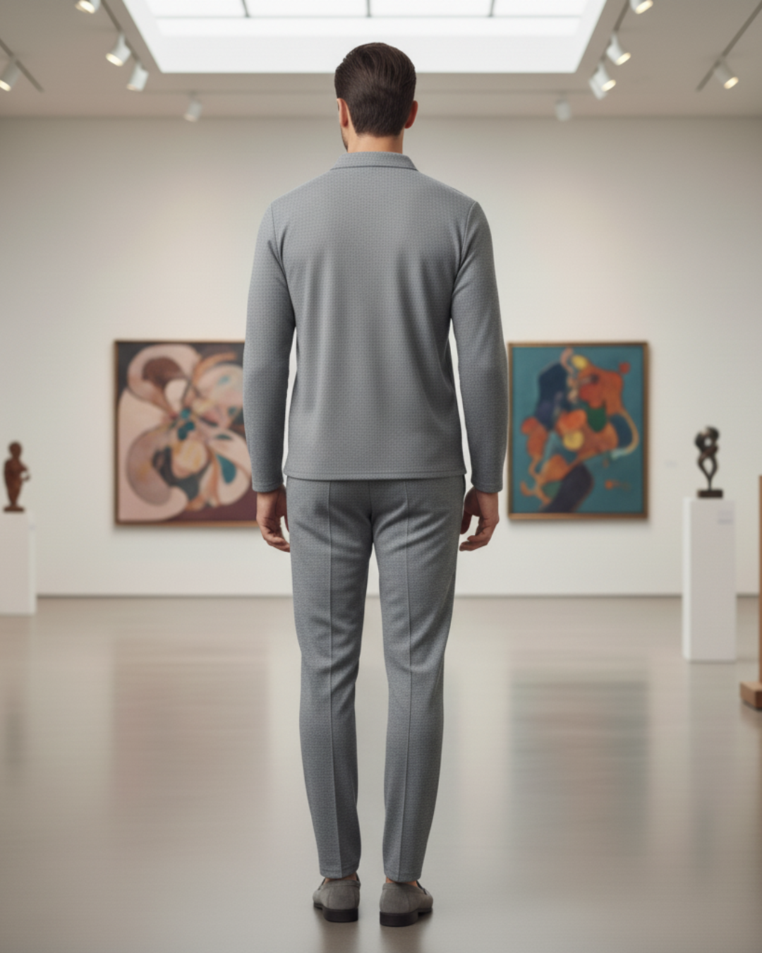 Conjunto de Dos Piezas con Cuello Polo para Hombre