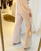 Pantalón de Pierna Ancha y Silueta Fluida para Mujer