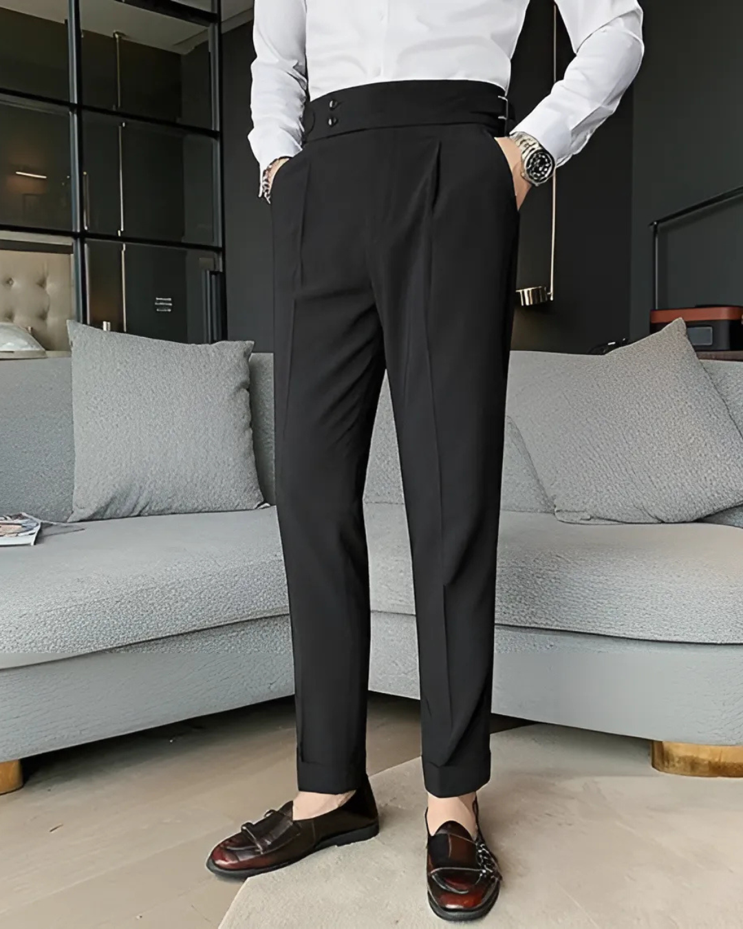 Pantalón Informal de Hombre en Colores Lisos®