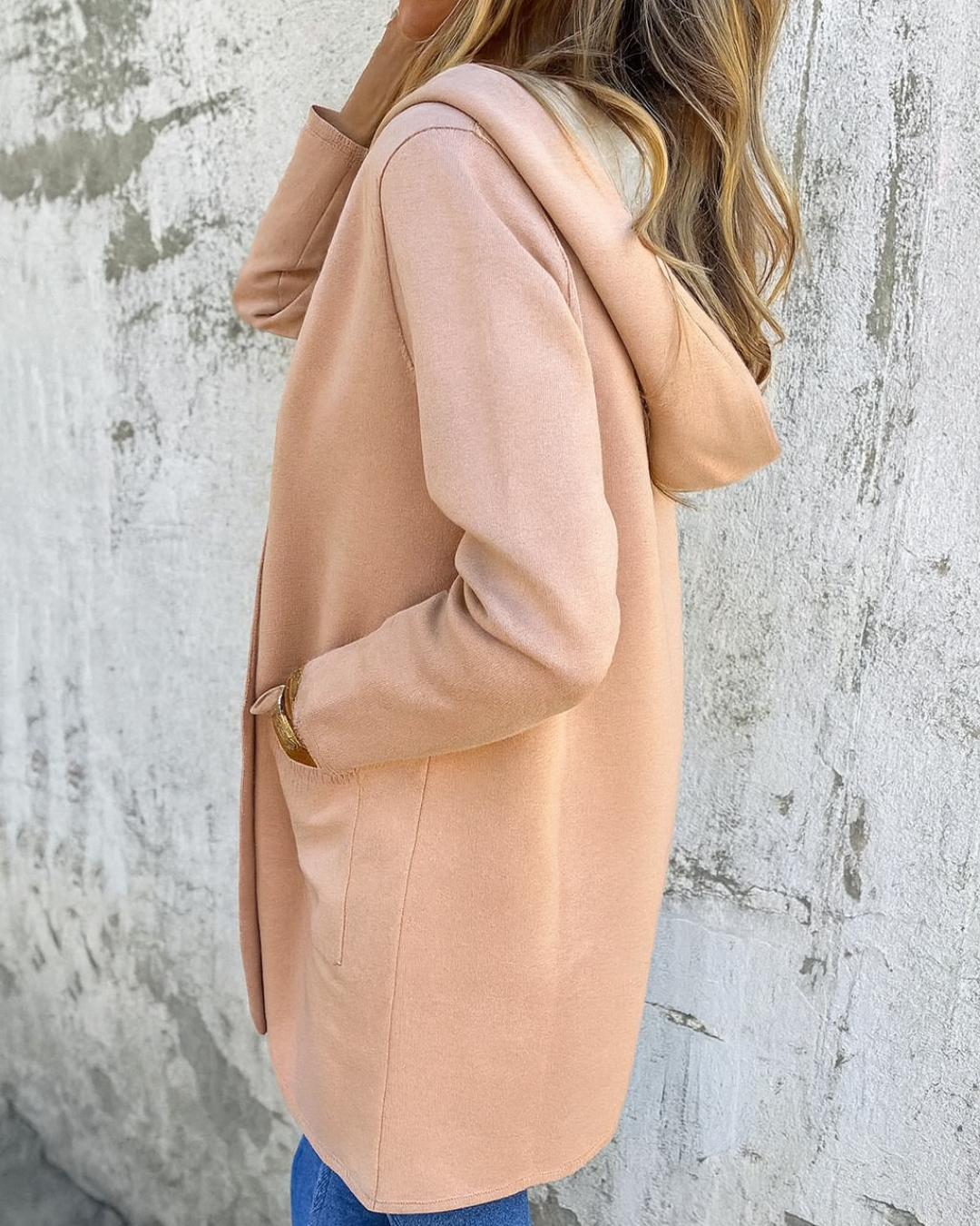 Abrigo casual con capucha para mujer®