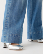 Pantalón de Cintura Alta y Corte Ancho con Control del Vientre®