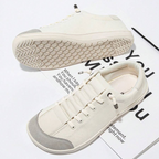 Zapatos casuales de lona con puntera ancha para hombre y mujer