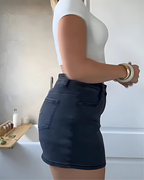 Falda Short de Mezclilla