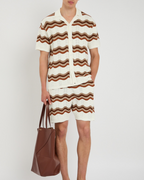 Conjunto de rayas de croché para hombre